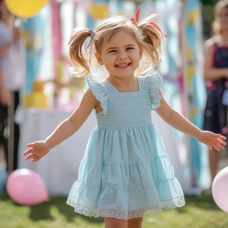 Sweet Ruffle Dress for a Child’s Birthday Party | Girl Dress Prompt